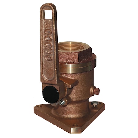 Groco 3/4" Bronze Flanged Full Flow Seacock BV-750